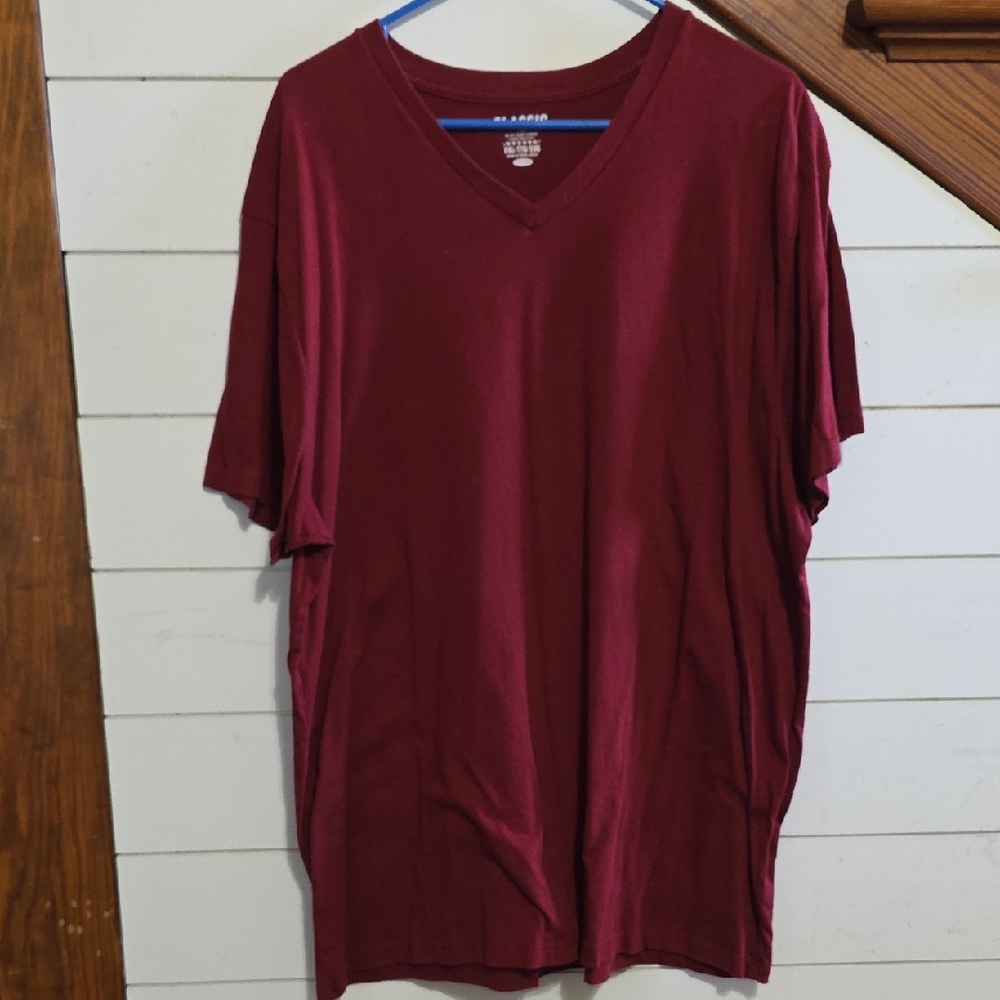 Old Navy Men's V-Neck Tee - Deep Red